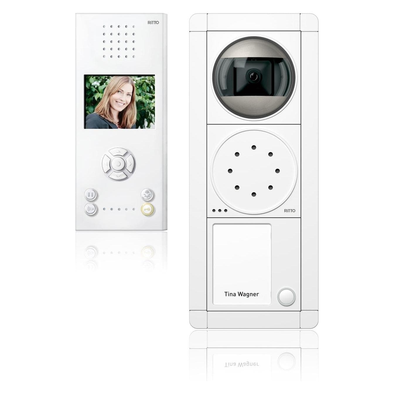 Schneider Electric, Bel + deurintercom, DoormanVideoSetWEzilver/wit