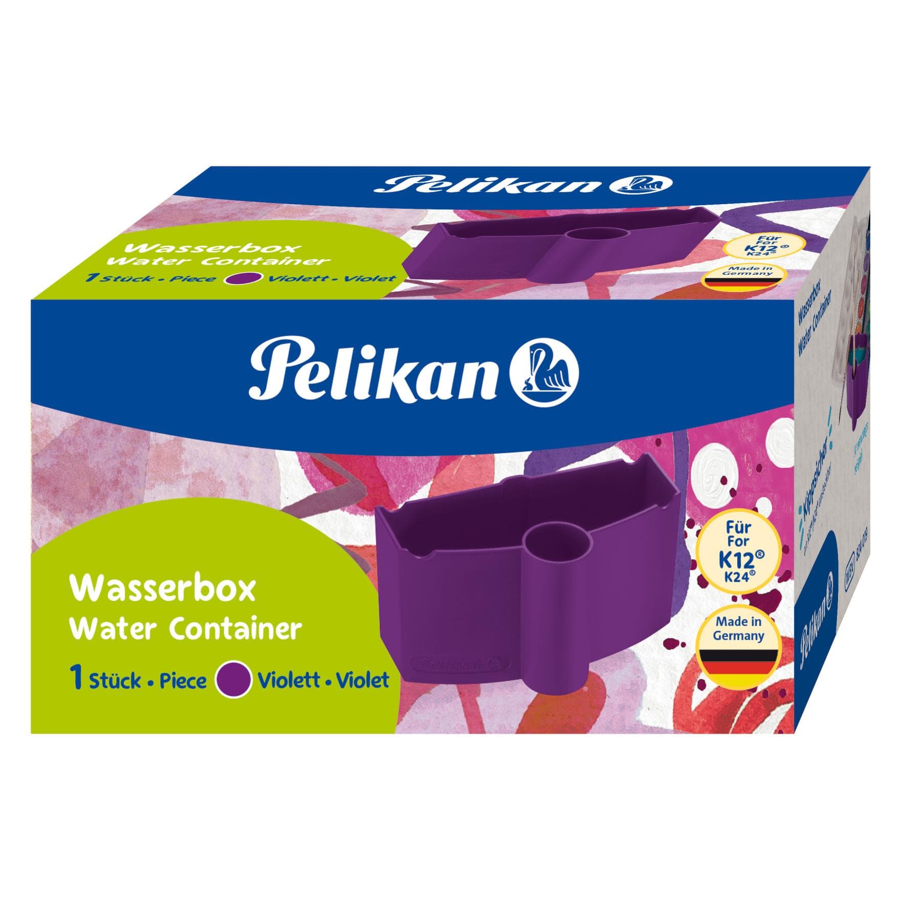 Pelikan, Schilderij accessoires, Paarse waterbak