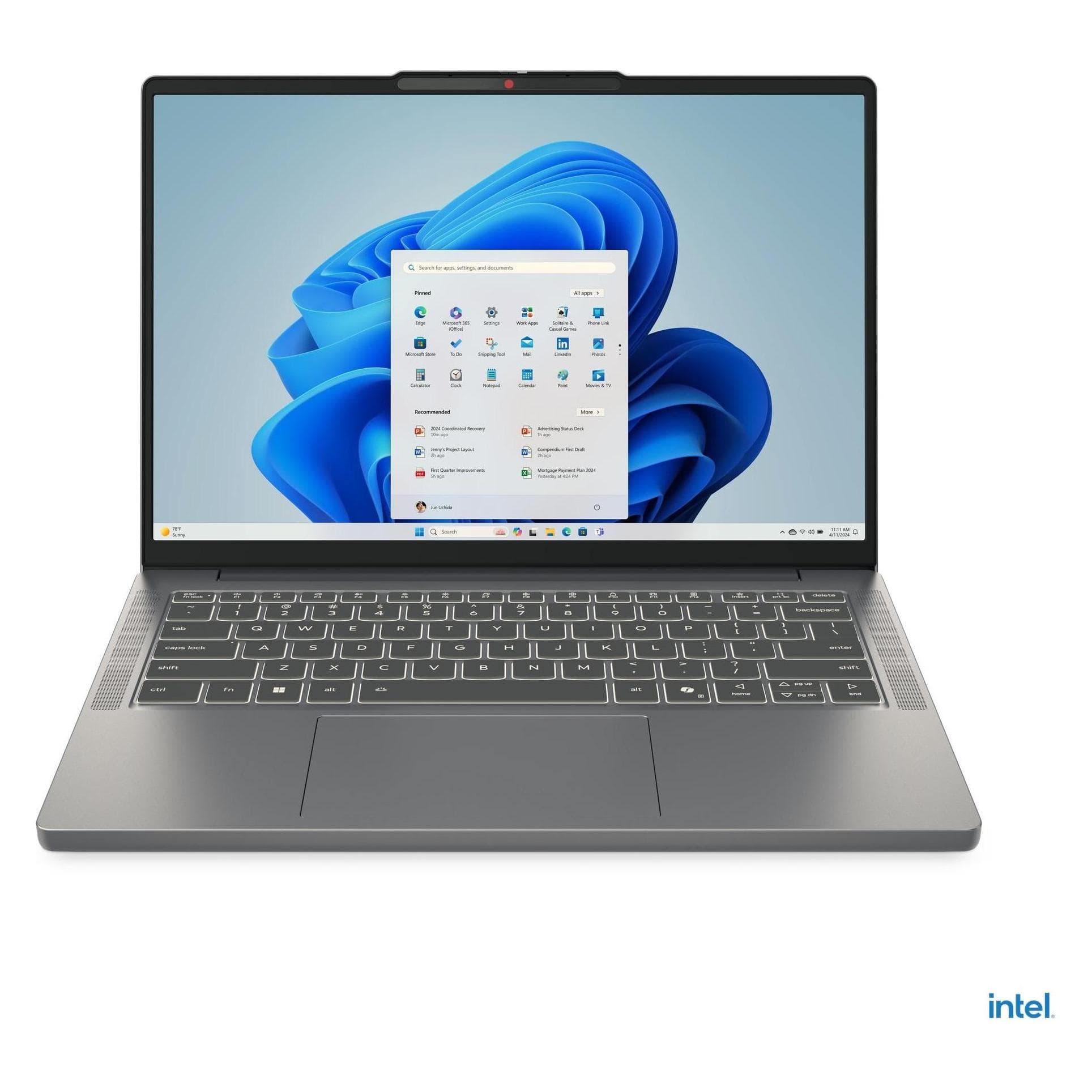 Lenovo IdeaPad Slim 3 14IRH10 (14", 512 GB, 16 GB, BE, Intel Core i5-13420H), Notebook, Grijs