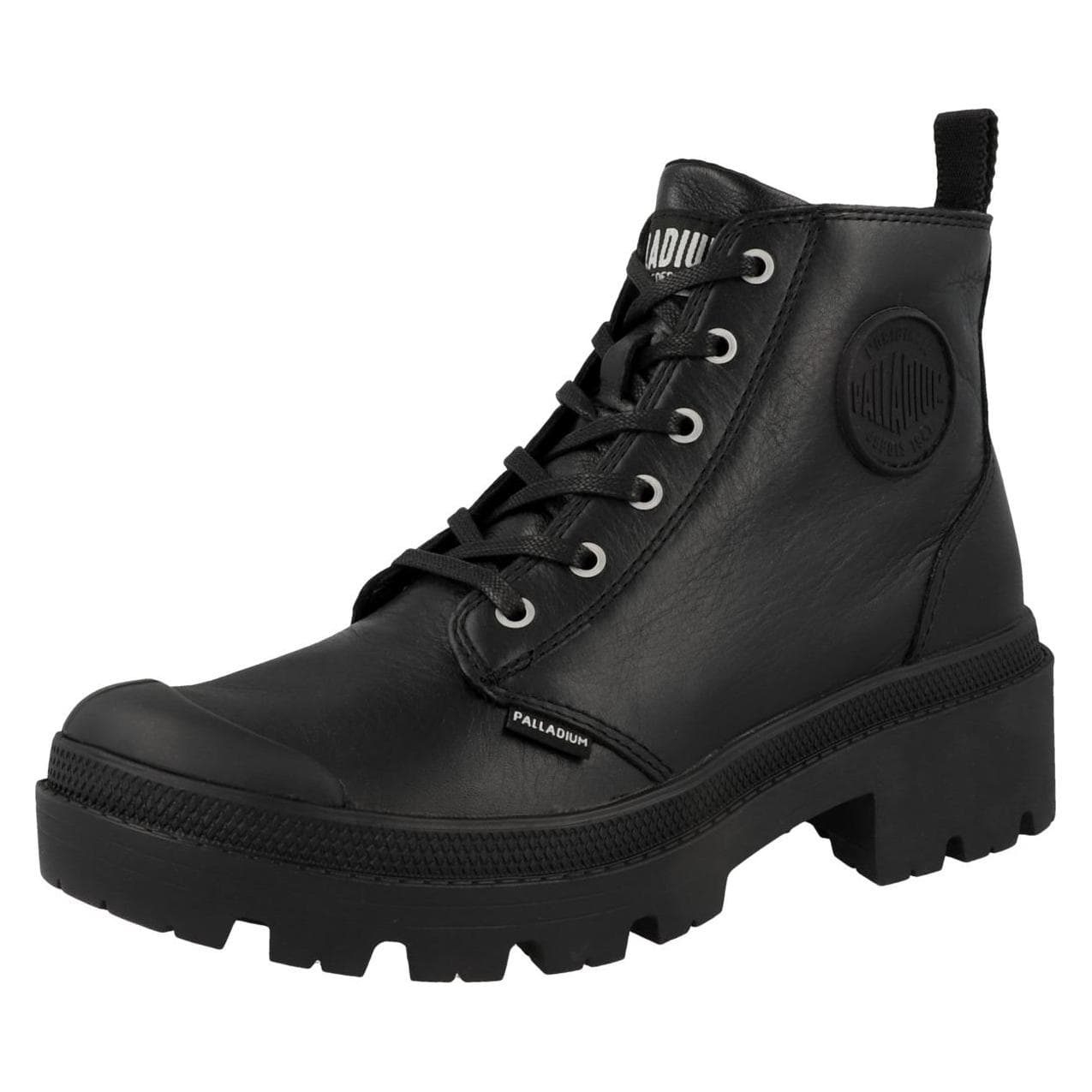 Palladium, Vrouwen, Laarzen, Pallabase leer - 53749, Zwart, (38)