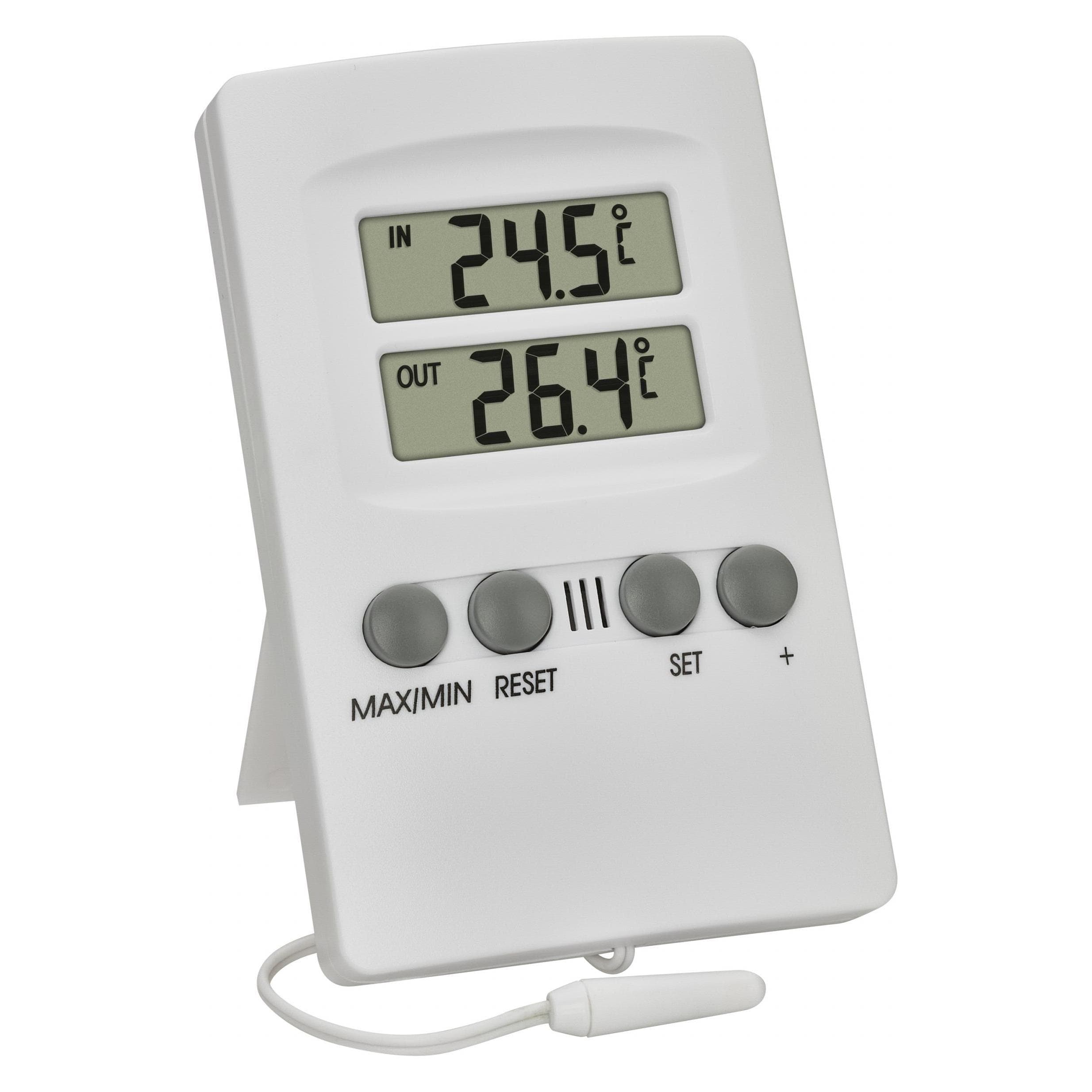 TFA Draadthermometer 30, Thermometer + hygrometer, Wit
