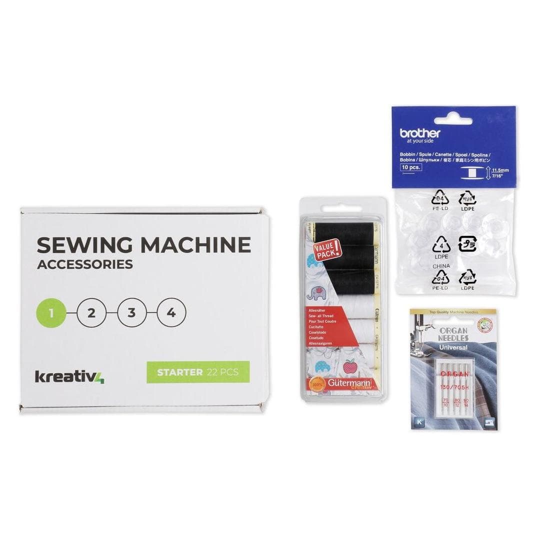 Brother Kreativ4 STARTER Accessoire Kit - 22 Onderdelen, Accessoires voor naaien