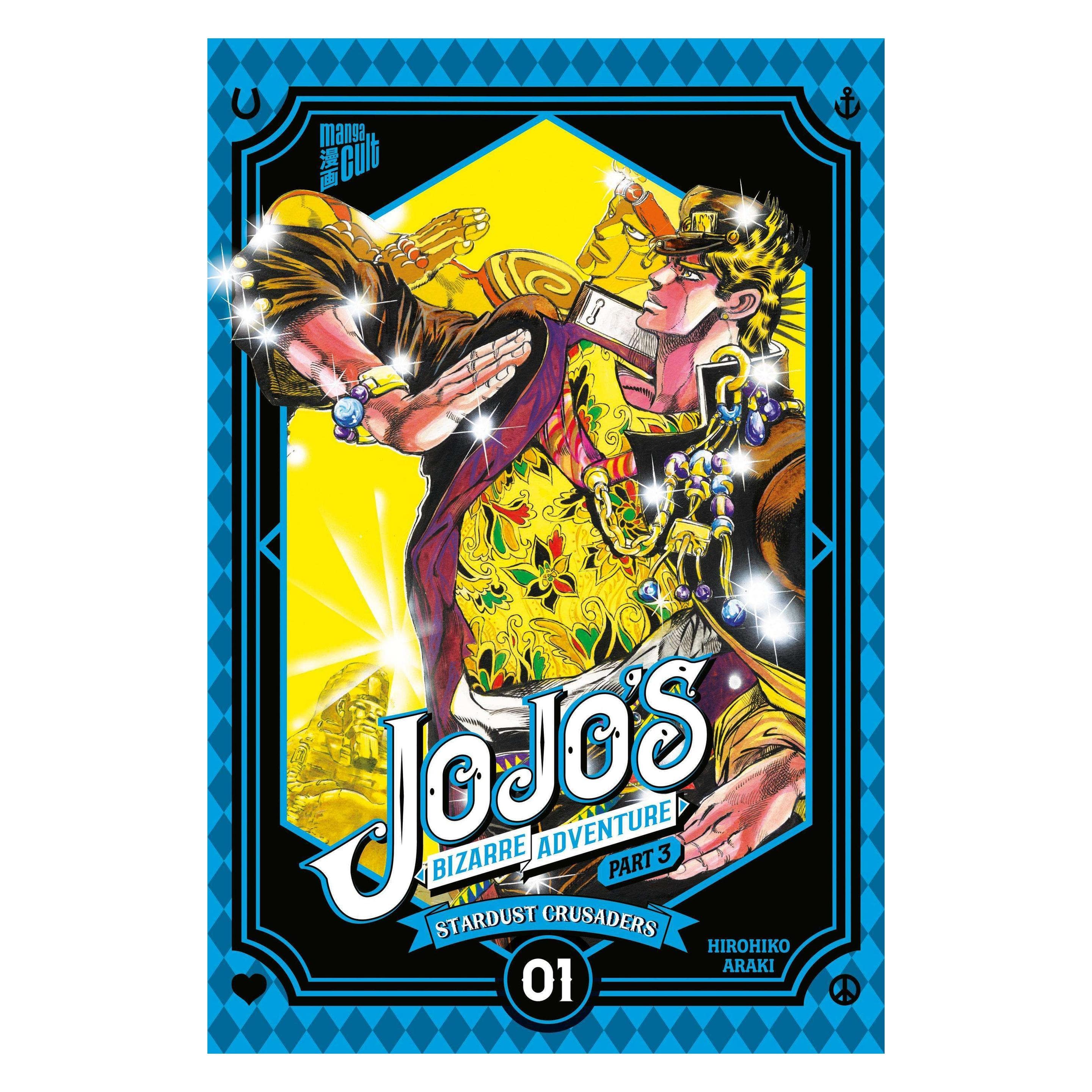 Manga Cult, Strips + Manga, JoJo's Bizarre Adventure – Part 3: Stardust Crusaders 1 (Duits, Paperback, Hirohiko Araki)