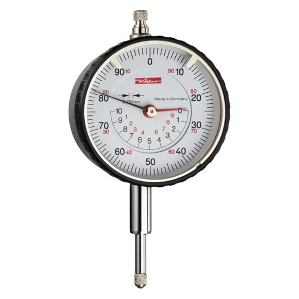 Käfer, Meetklok + micrometer, Meetklok M2 TK 10mm Abl.0,01mm concentrisch display w.Kal.