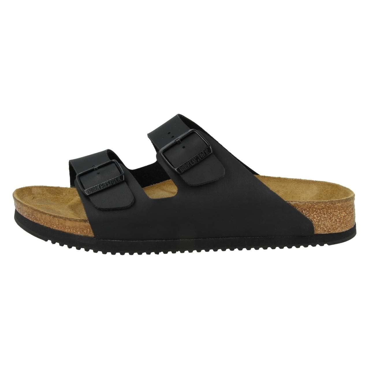 Birkenstock, Unisex, Sandalen, Arizona SL Birko-Flor smal., Zwart, (48)