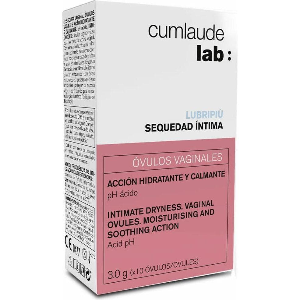 Cumlaude, Intieme verzorging, Lubripiú Vaginale Ovuli Vrouwelijke Verzorging 10 Eenheden (Vaginale zetpillen, 40 g)