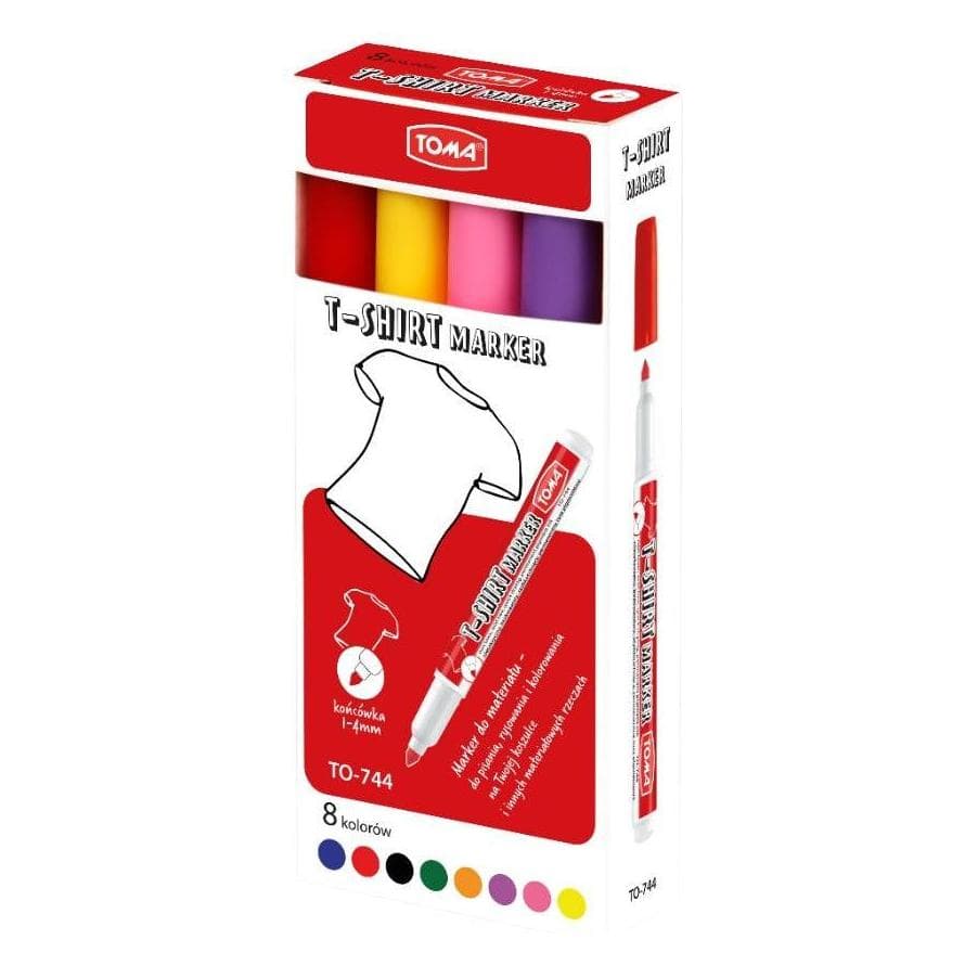 TOM, Marker, Dress marker penseel 8 kleuren