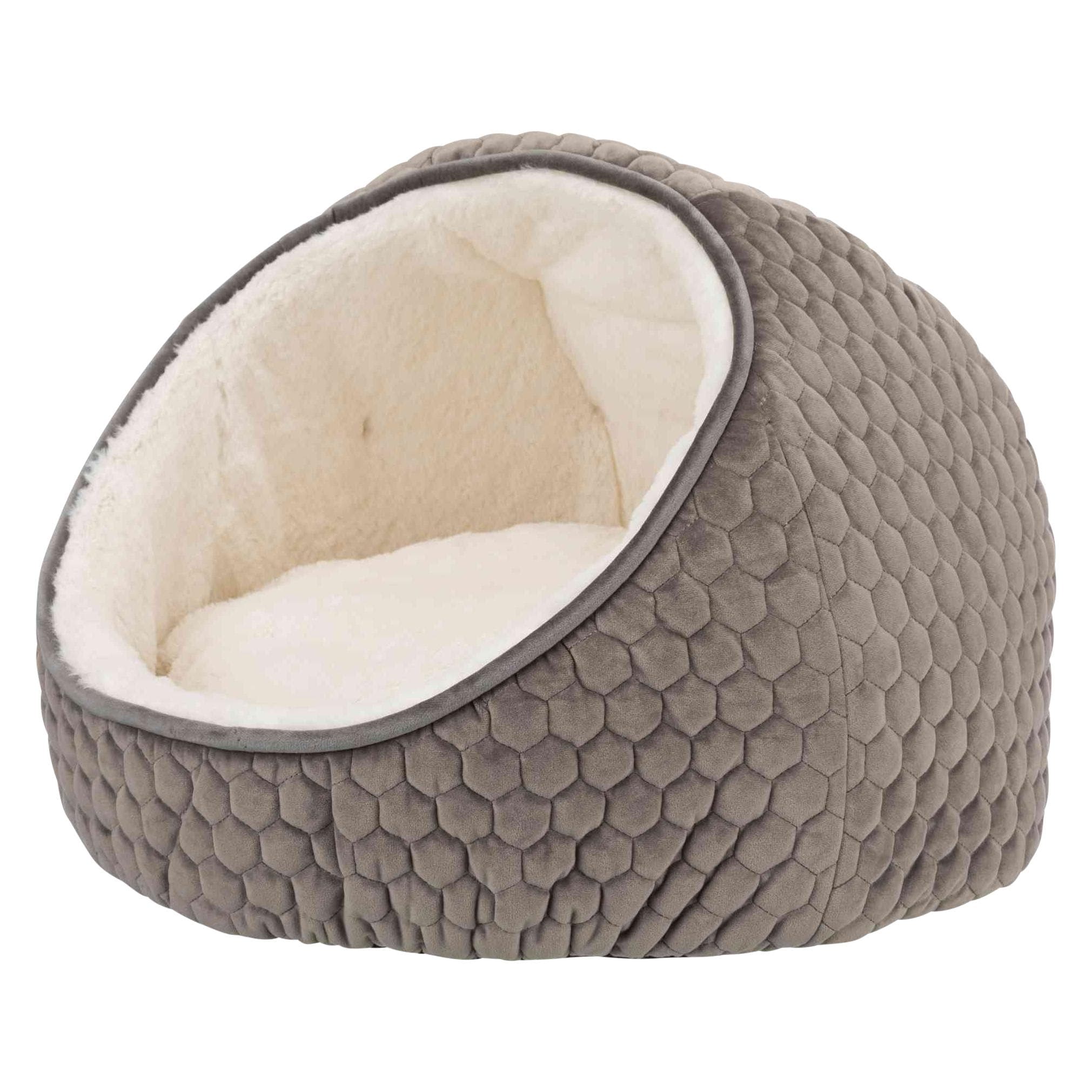 Trixie Knuffelgrot Livia taupe-crème 45x33cm (Hond, Kat), Hondenbed + Kattenbed