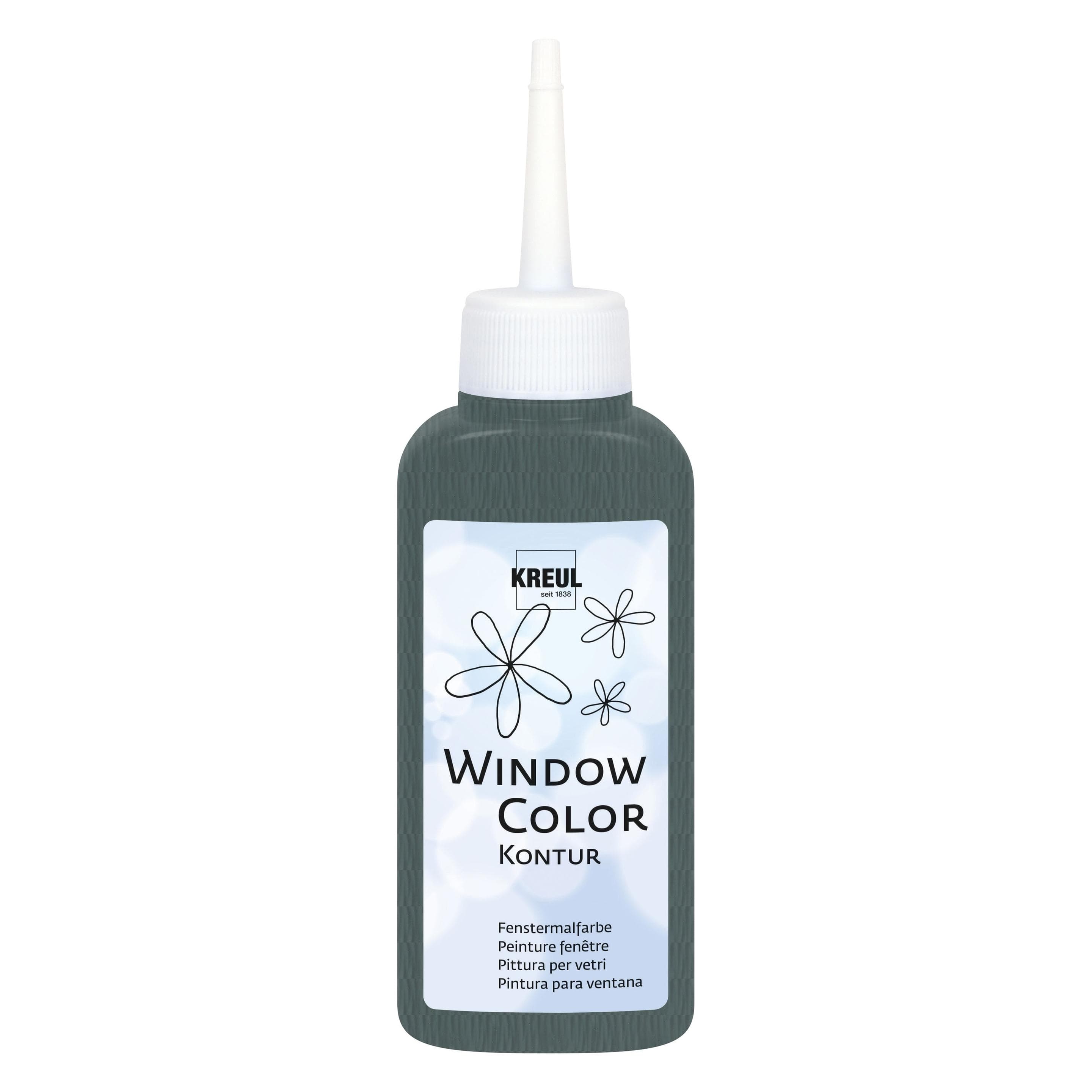 Kreul, Kleuren + verf voor doe-het-zelvers, Raamkleur Contour (80 ml)