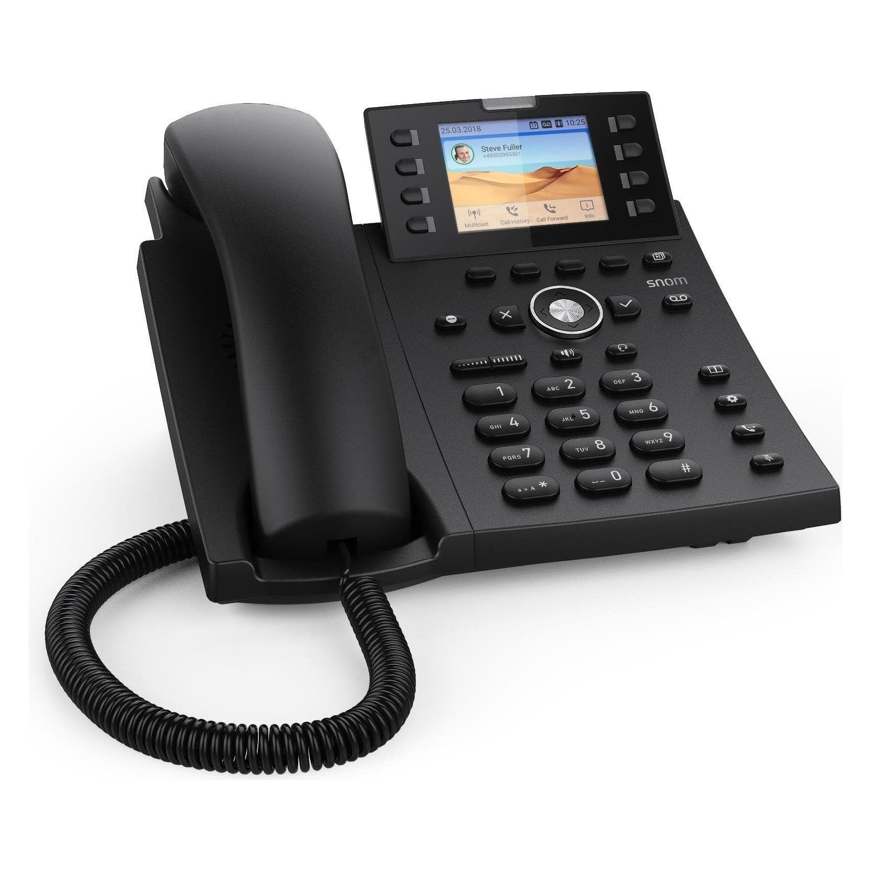 Snom Bureautelefoon D335, Telefoon, Zwart