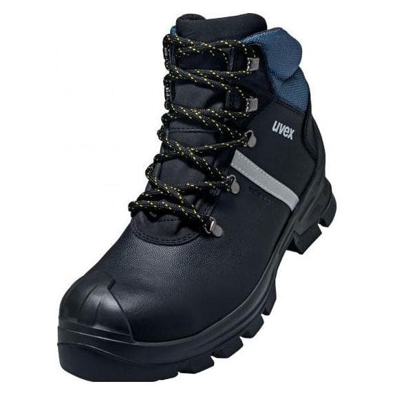 Uvex, Werkschoenen, 6512237 Veiligheidslaarzen S3 Schoenmaat (EU): 37 Zwart, Blauw 1 paar (S3, 37)