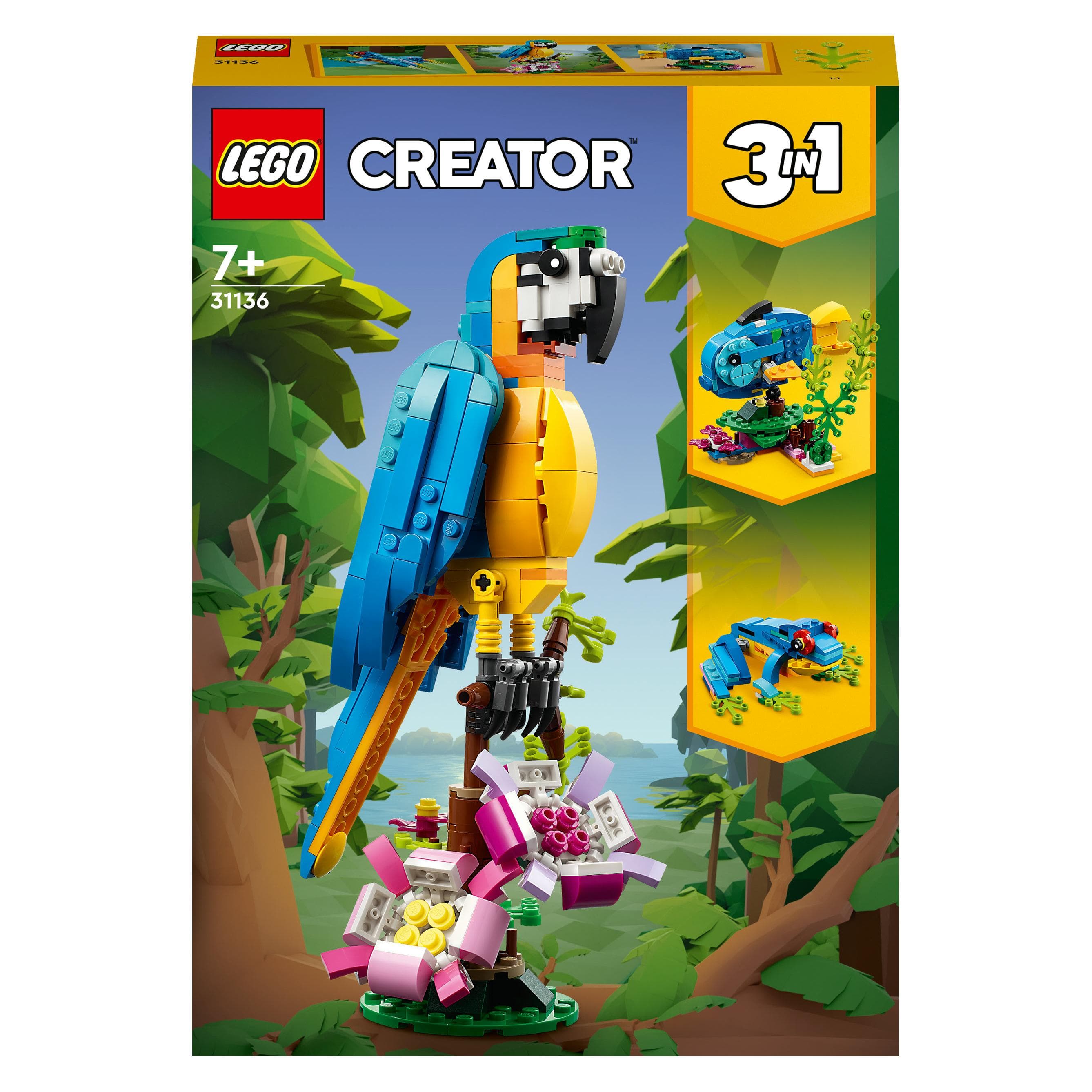 LEGO 31136 Exotische papegaai (31136, LEGO Creator 3-in-1)