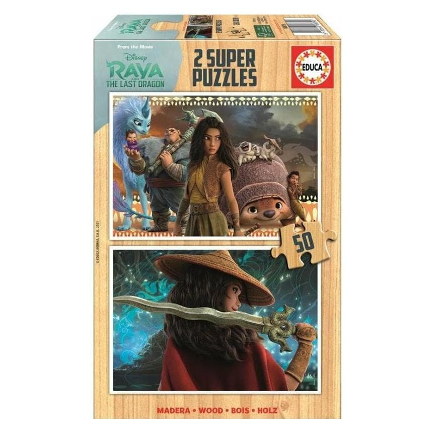 Educa Raya en Draak Houten Puzzel (100 onderdelen)