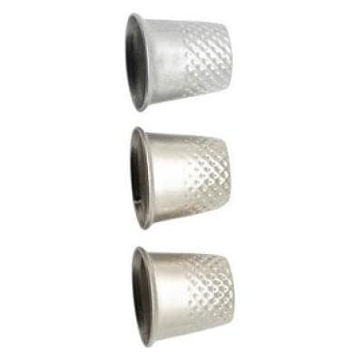 Glorex Vingerhoedjes 3st S/M/L, metaal, Accessoires voor naaien