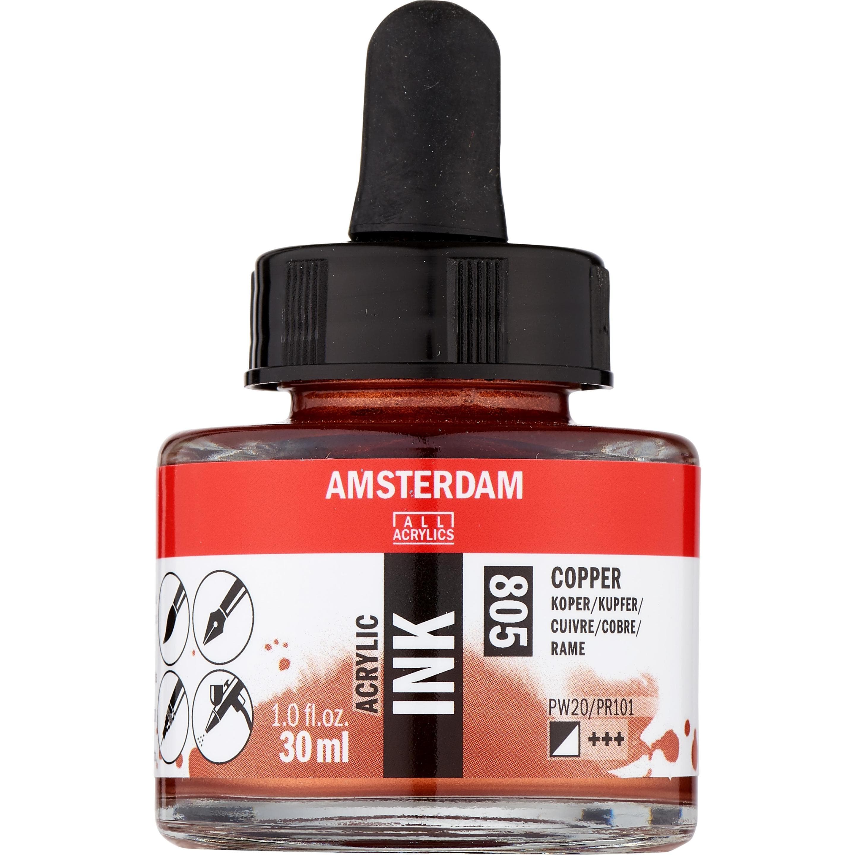 Amsterdam, Kleuren + verf voor doe-het-zelvers, Acryltinte 805 (30 ml)