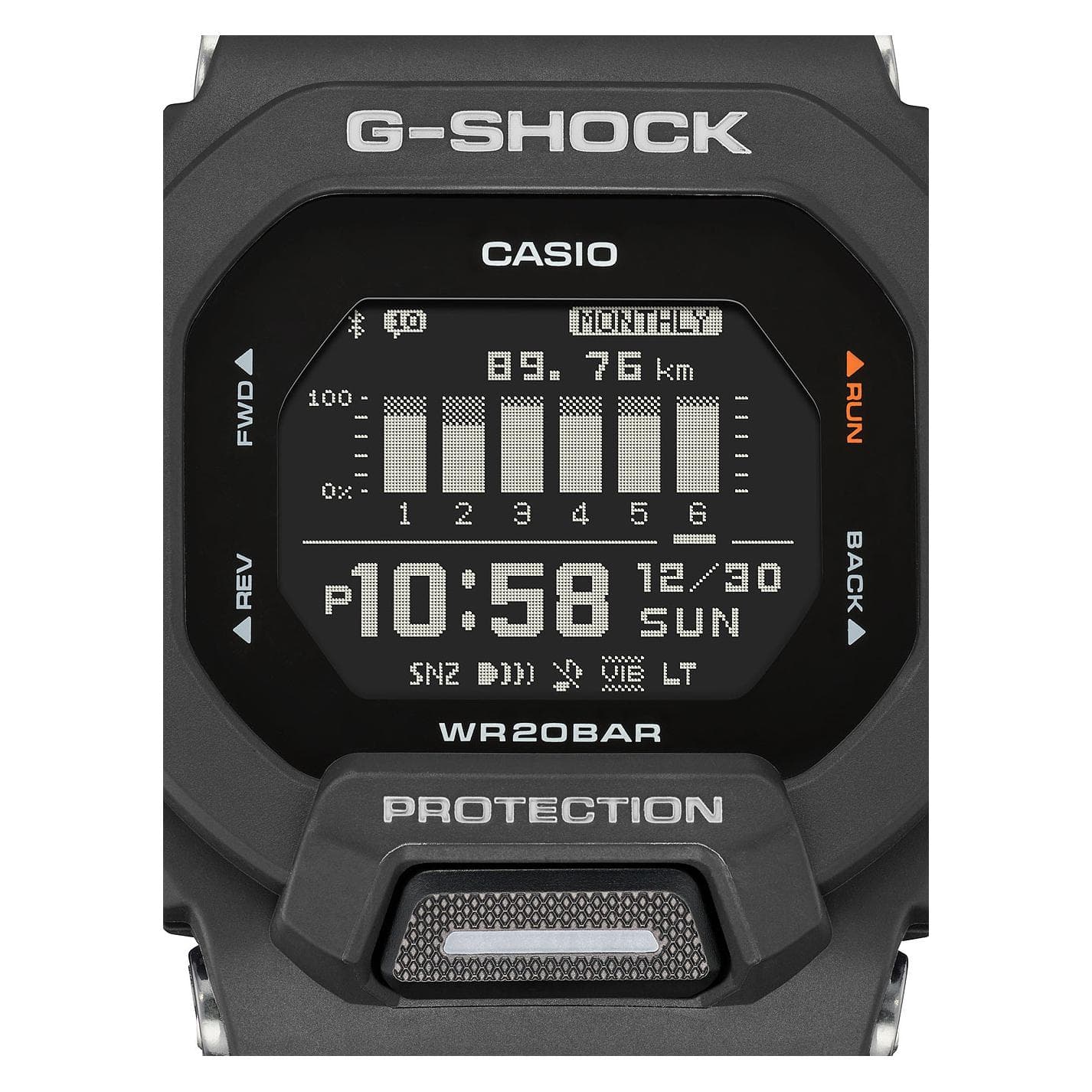 G-Shock, Horloge, G-Squad, Zwart, (Duikhorloge)