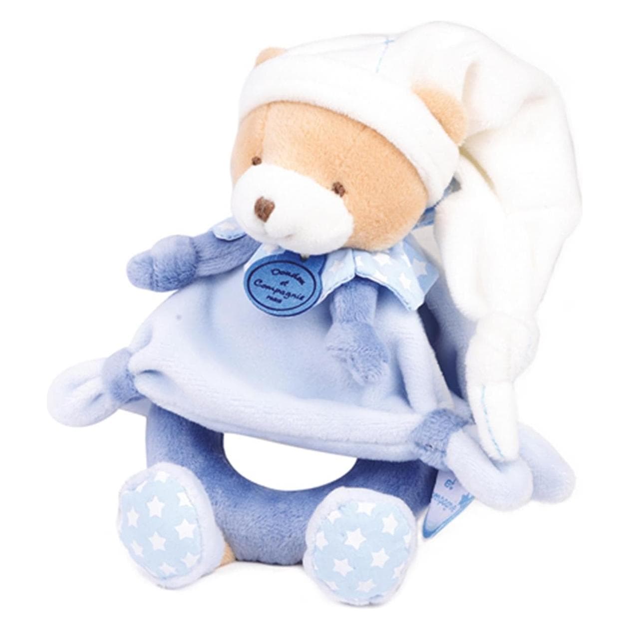 Doudou et Compagnie, Rammelaars voor baby's, Pluche rammelaar beer