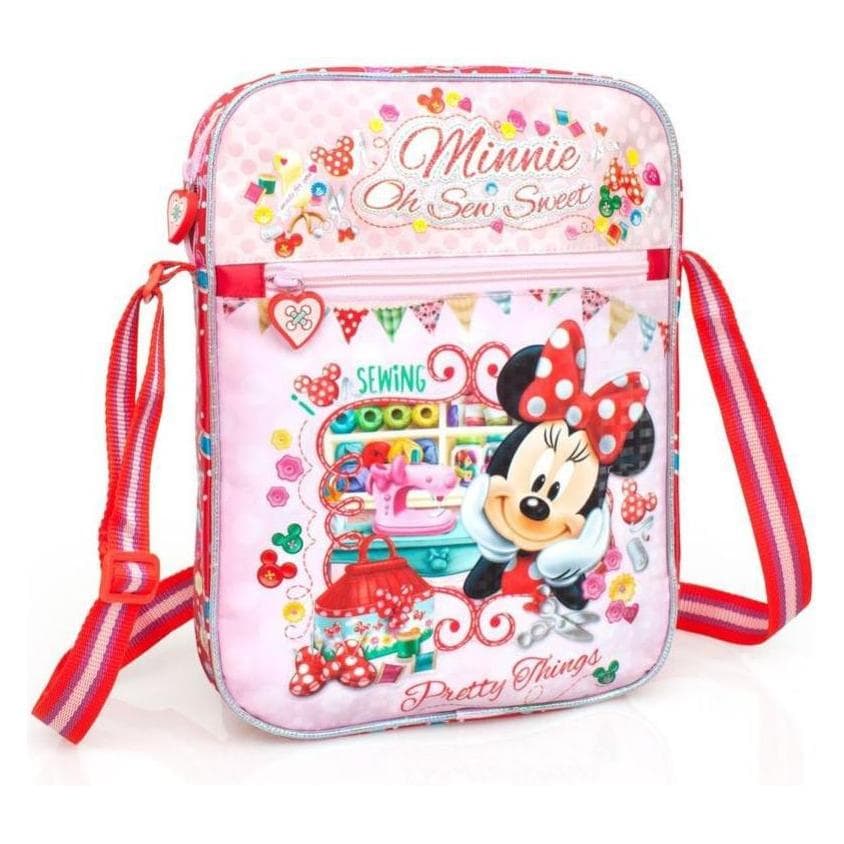 Disney, Kleutertas, Universele Premium Schoudertas voor Meisjes Minnie Mooie Dingen 3D 33215 Roze