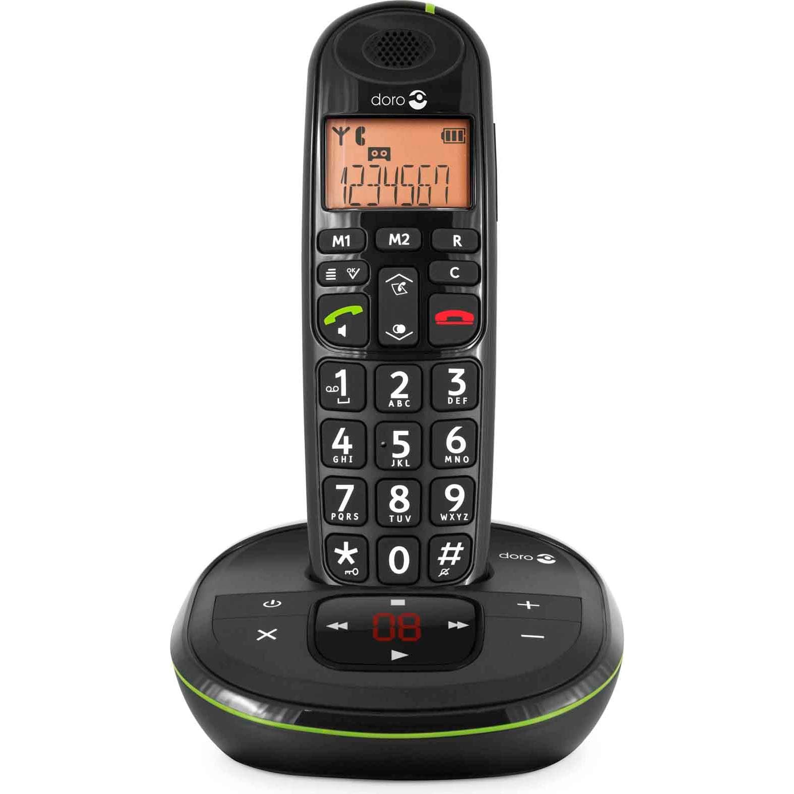 Doro PhoneEasy 105 WR, Telefoon, Zwart