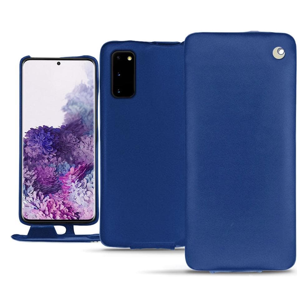 Noreve Lederen omslag verticaal (Samsung Galaxy S20), Smartphonehoes, Blauw