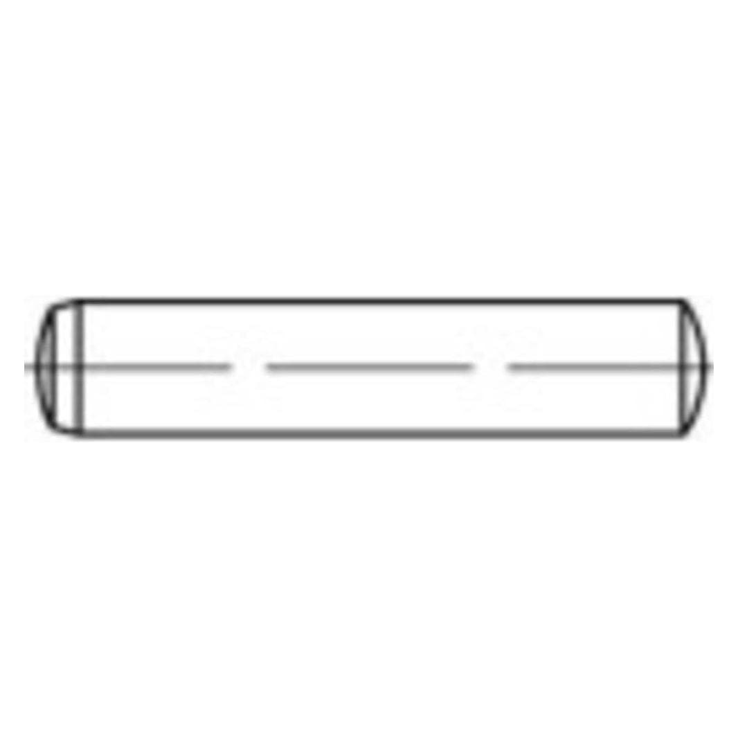 Toolcraft, Nagels, Paspen (Ø x L) 12 mm x (10 Pcs., 80 mm)