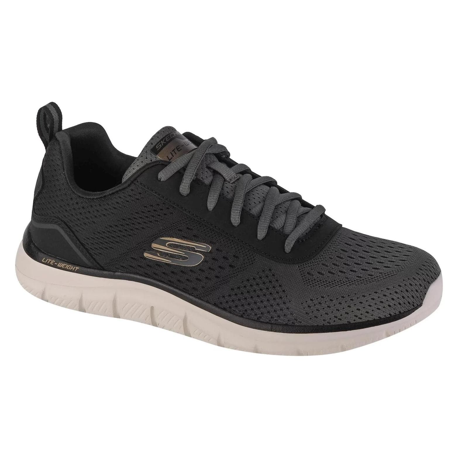 Skechers, Mannen, Sneakers, Spoor, Grijs, (41)
