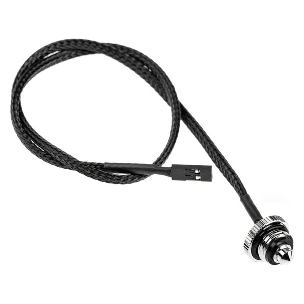 Alphacool Icicle temperatuursensor plat G1/4, Bewaking van waterkoeling, Zwart, Zilver