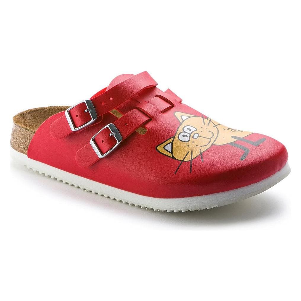 Birkenstock, Unisex, Sandalen, Kay SL Birko-Flor smal, Rood, (36)