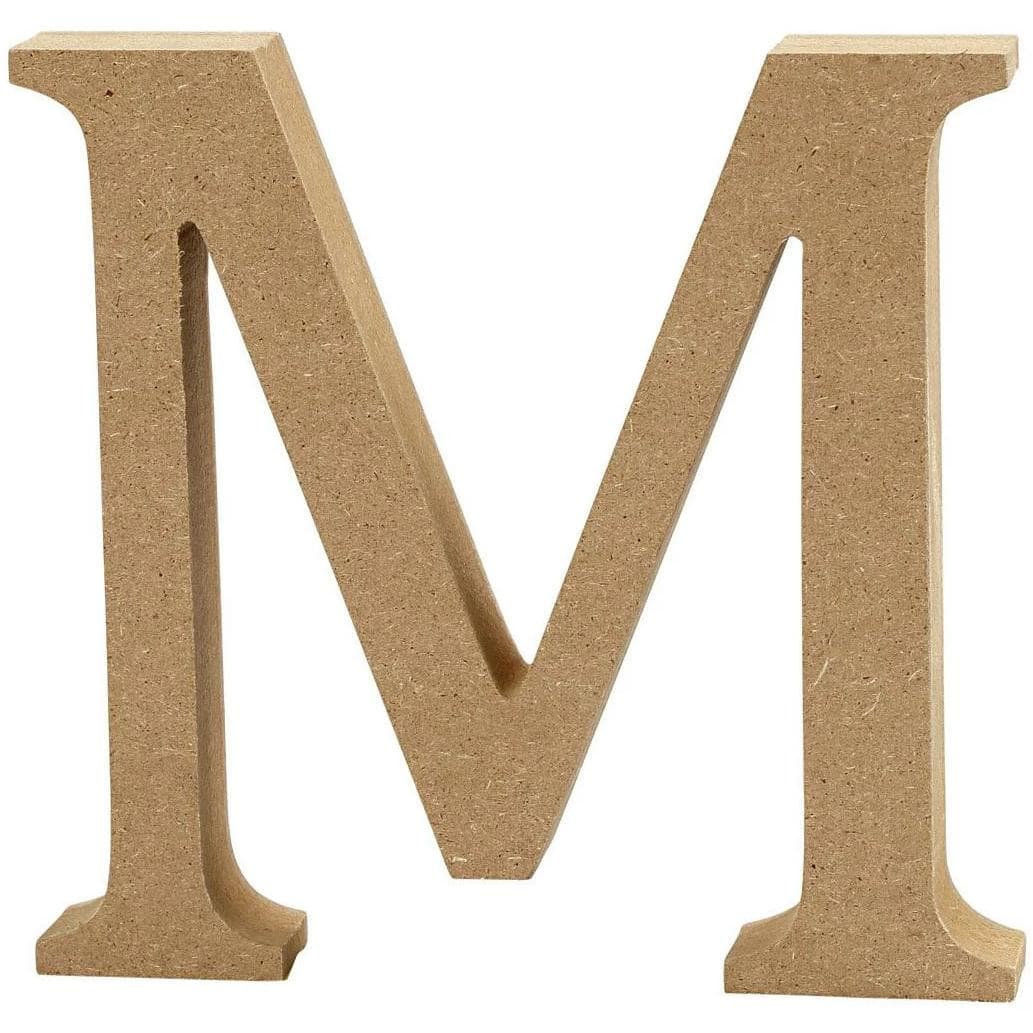Creativ Company, Houten letters + stoffen letters, M