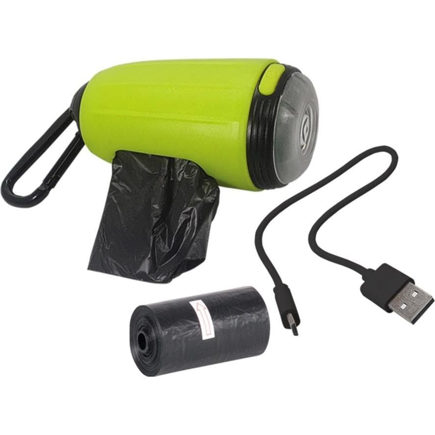 Nobby Tidy Up Poepzakjes Verdeler BLINKY (Eén maat voor iedereen, Hond), Kraag + Leiband