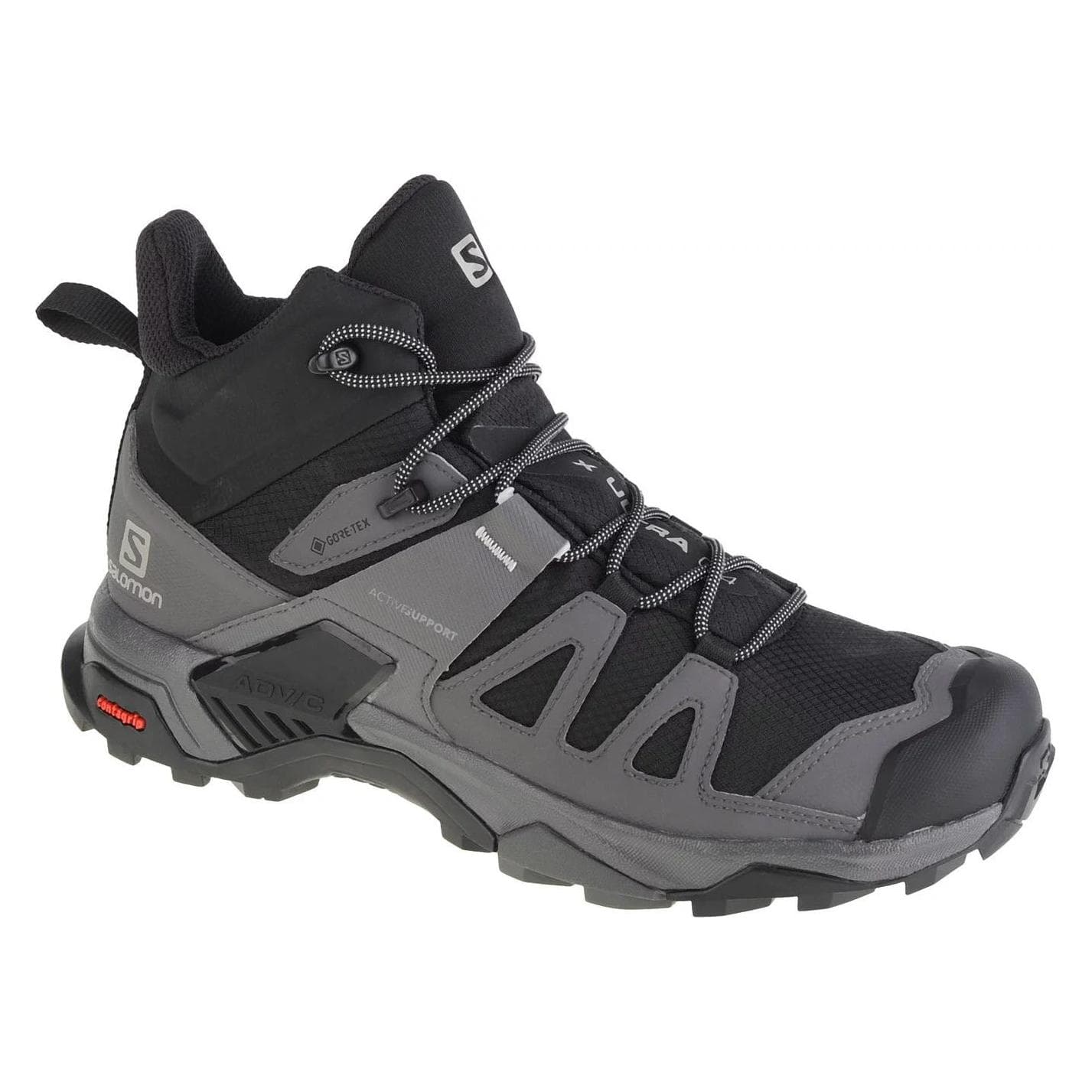 Salomon, Mannen, Wandelschoenen, X Ultra 4 Mid GORE-TEX (41 1/3), Zwart