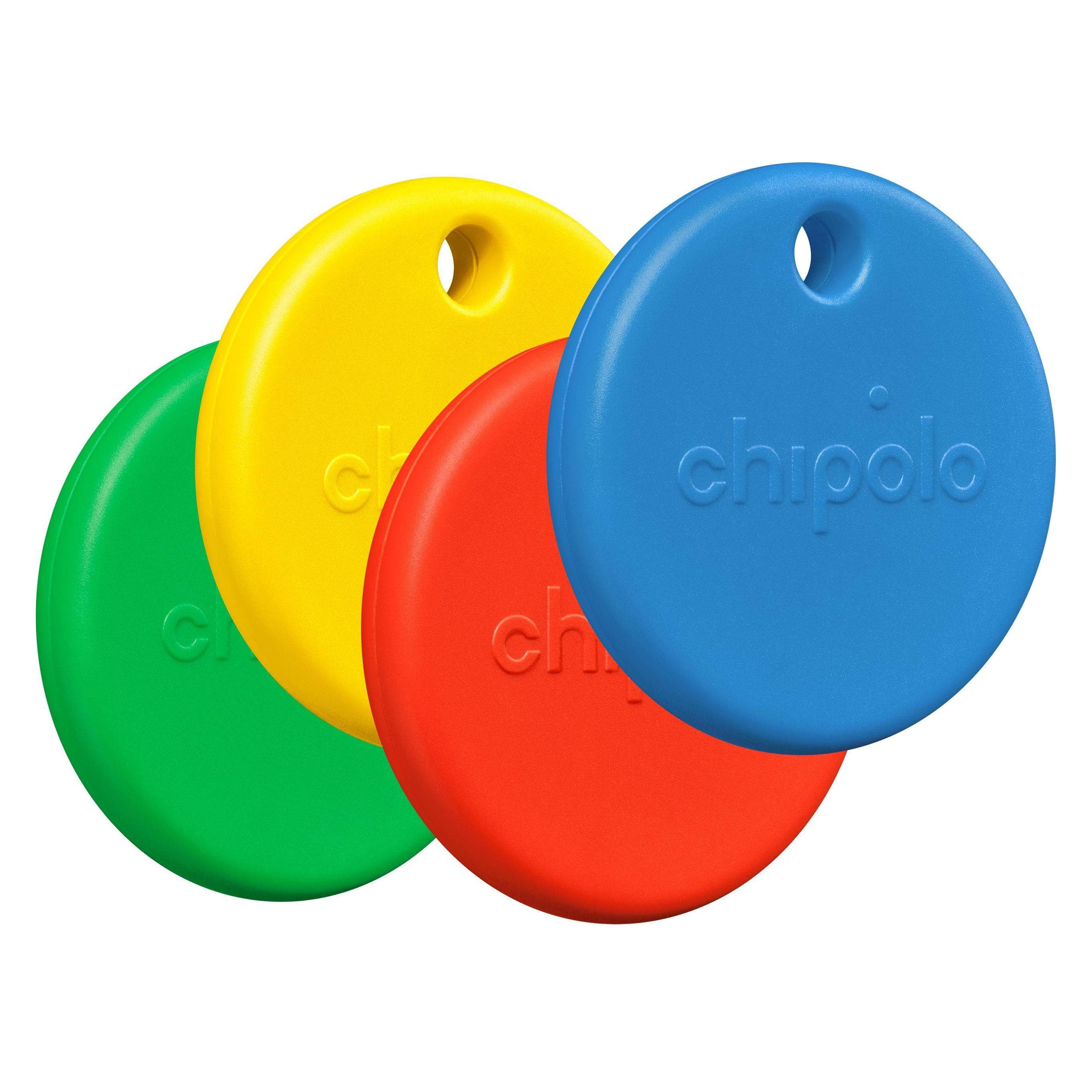 Chipolo Pop (Apple Zoek mijn, Google Find Hub), Tracker, Blauw, Groen, Rood, Geel