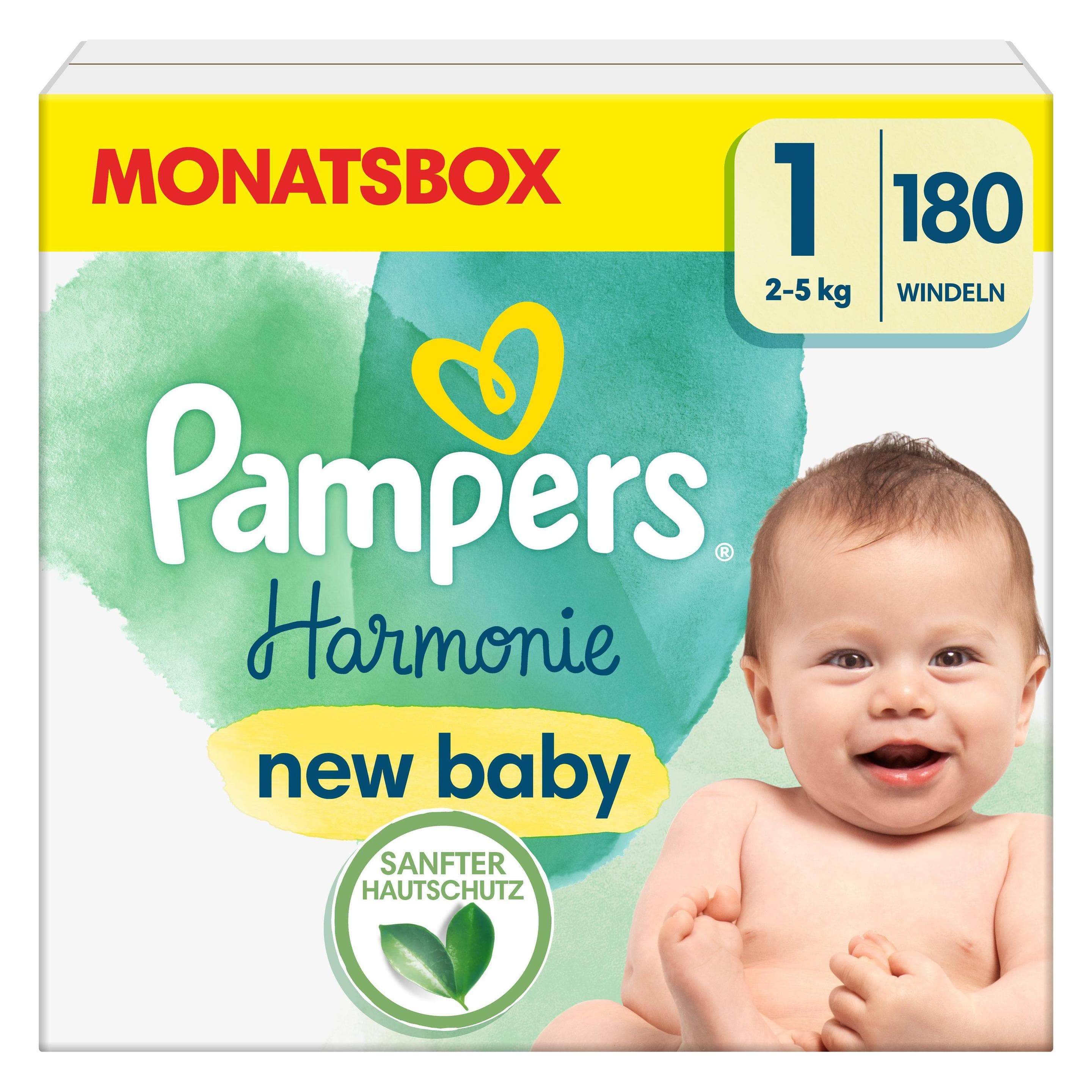 Pampers Harmonie (Gr. 1, Maandelijks pakket, 180 Pcs.)