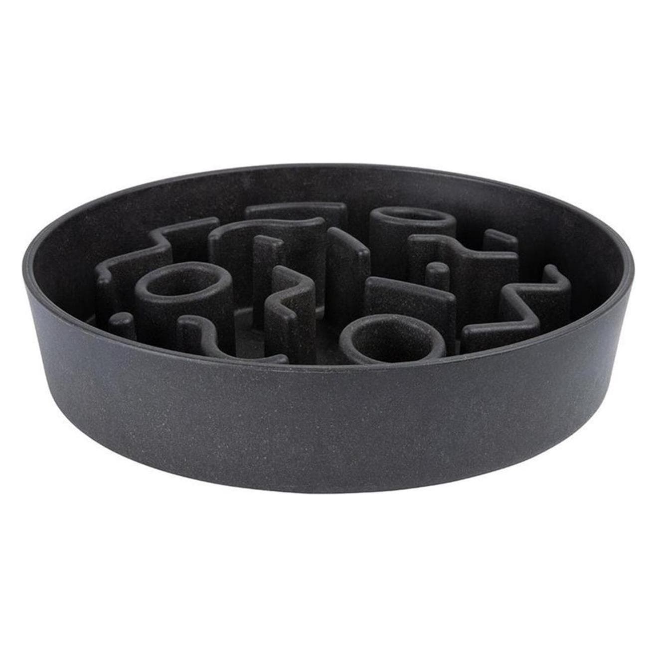 District 70 Bamboe Honden Slow Feeder Ø 28 cm, Donkergrijs (250 cl), Voerbakje
