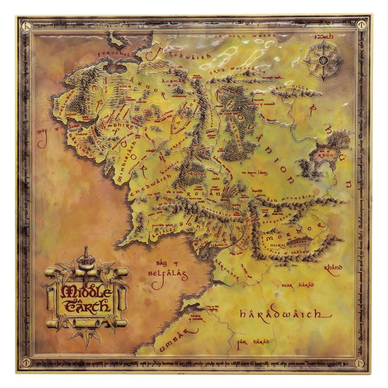 Fanattik Lord of the Rings Replica Kaart Limited Edition