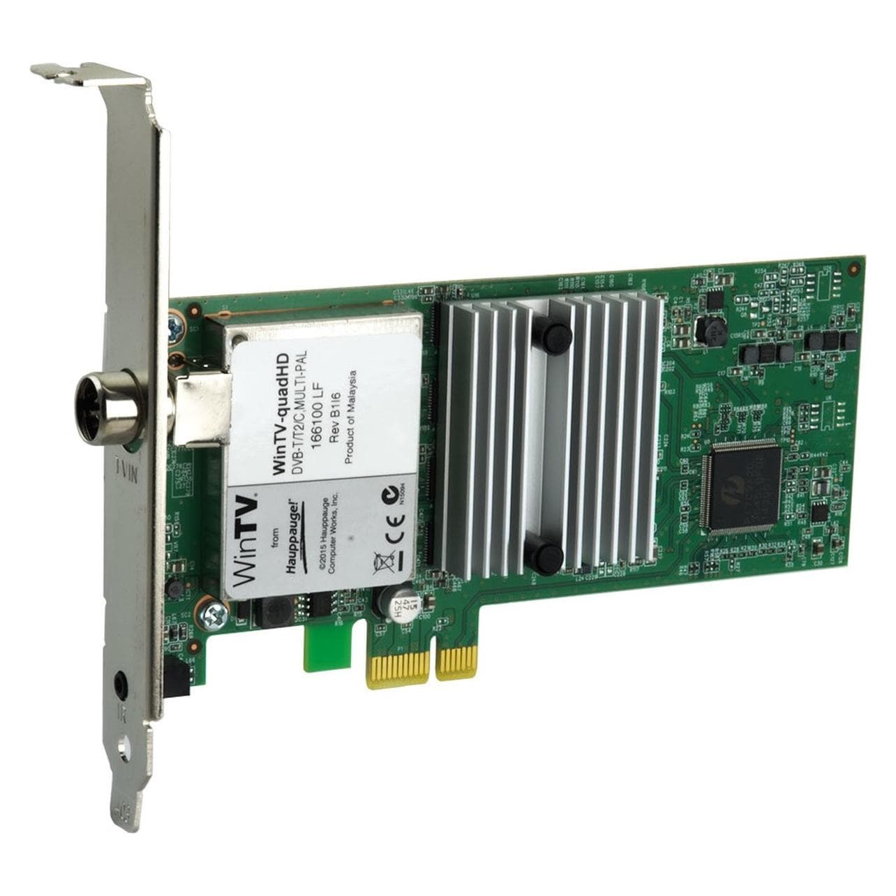 Hauppauge WinTV QuadHD (PCI-E x1, DVB-C, DVB-T, DVB-T2), TV-kaart