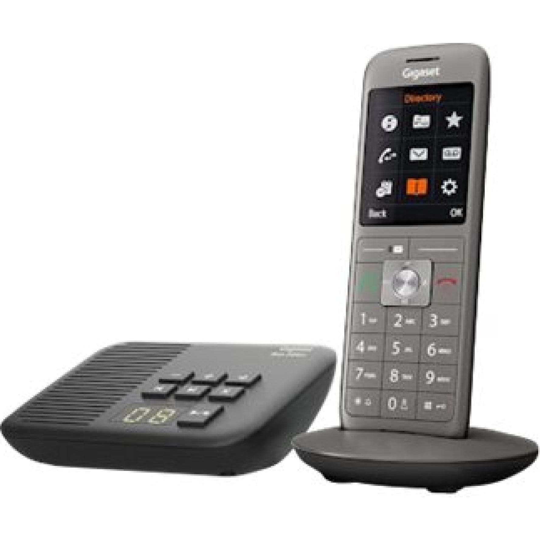 Gigaset CL660A (DE versie), Telefoon, Grijs, Zwart