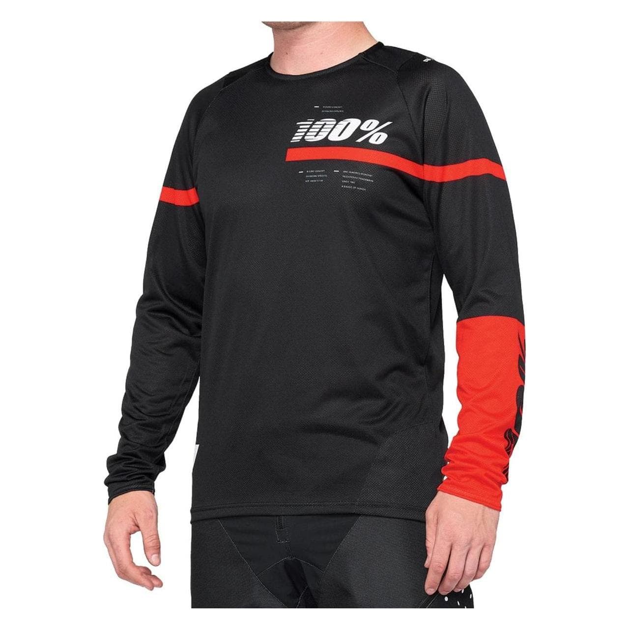 100%, Mannen, Wielertruien, R-Kern DH (104, 116, S), Rood, 116, S, 104