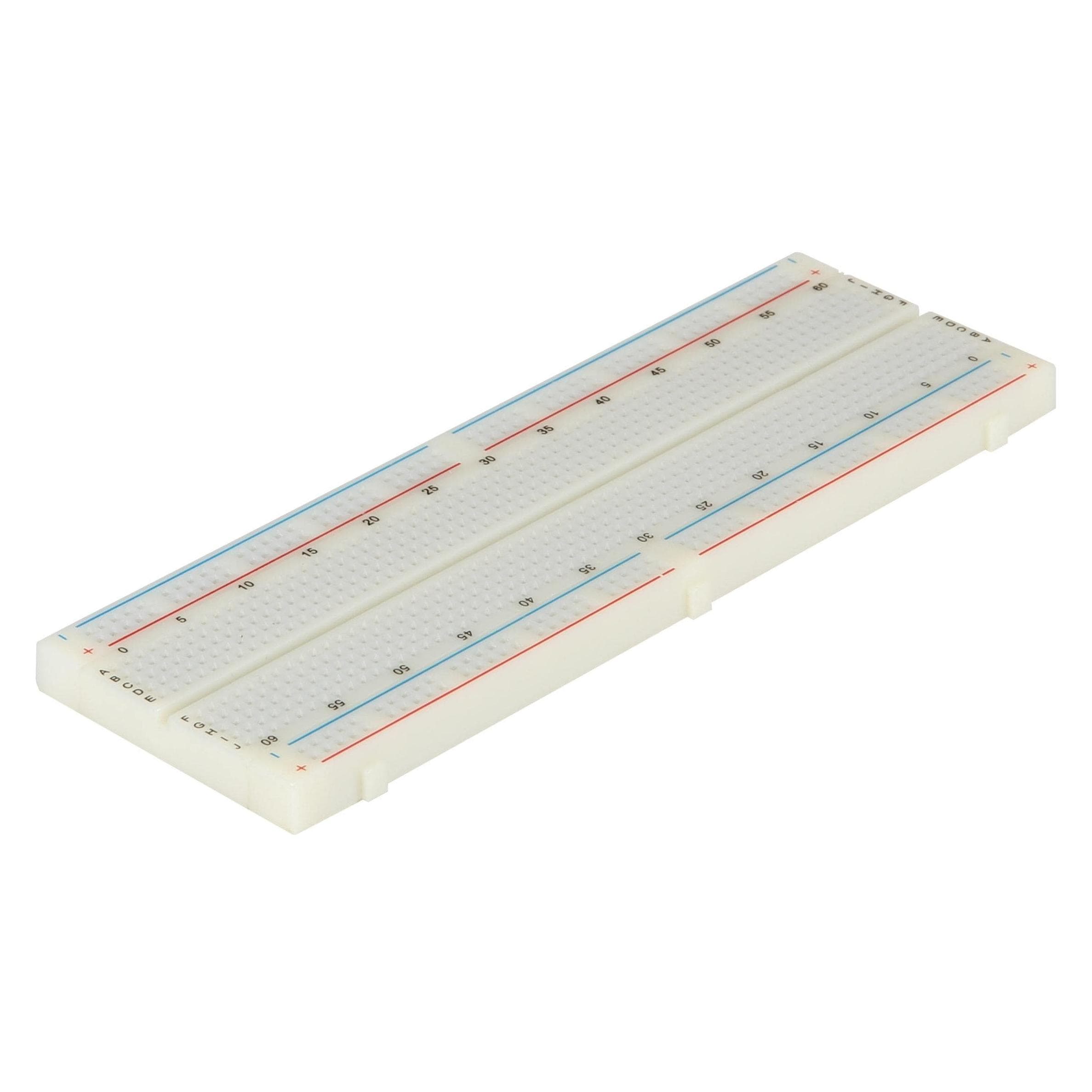 Joy-it Insteekkaart Aantal polen Totaal 830 (L x B) 165 mm x 55 mm 1 st. (Broodplank), Elektronica benodigdheden + Behuizing, Wit