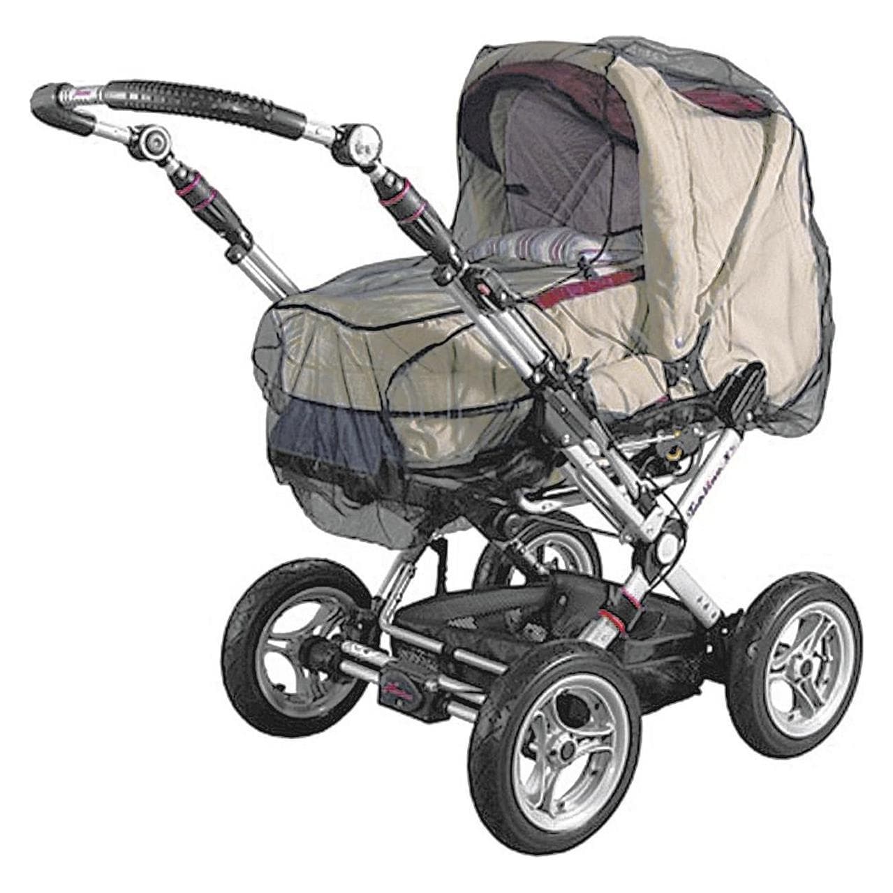 Baby Plus, Kinderwagen accessoires, Insectennet zwart voor kinderwagen