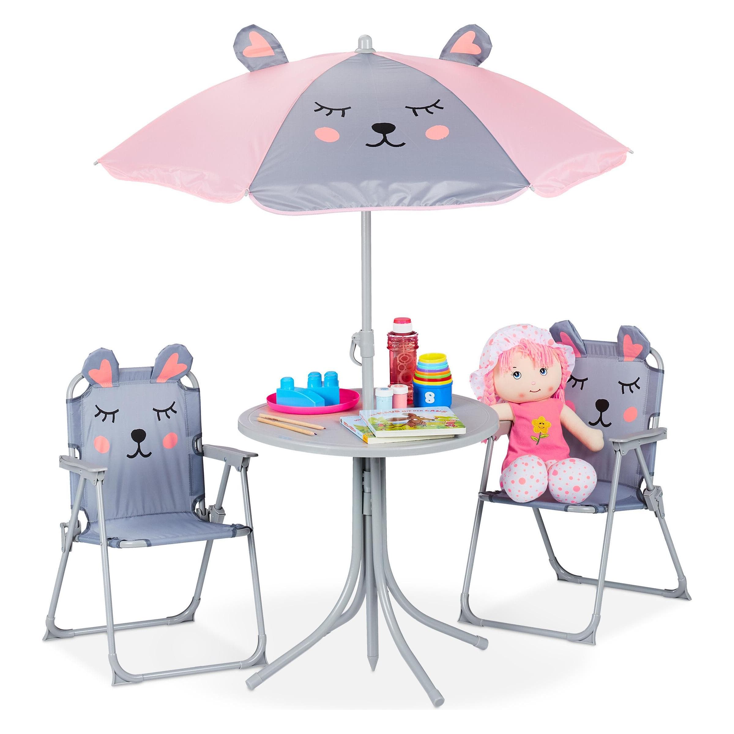 Relaxdays, Kinderstoel + kindertafel, Groep kinderzitjes (Zitgroep voor kinderen)