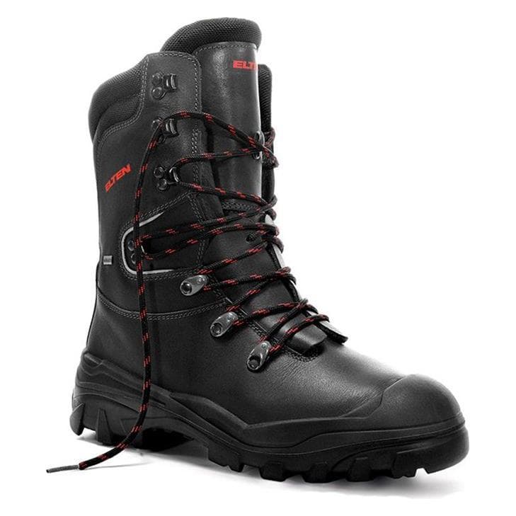 Elten, Werkschoenen, Bosbouw veiligheidslaarzen Aborist GTX maat 40 zwart Waterdicht runderleer S3 SRC CI EN ISO 17249 (S3, 40)