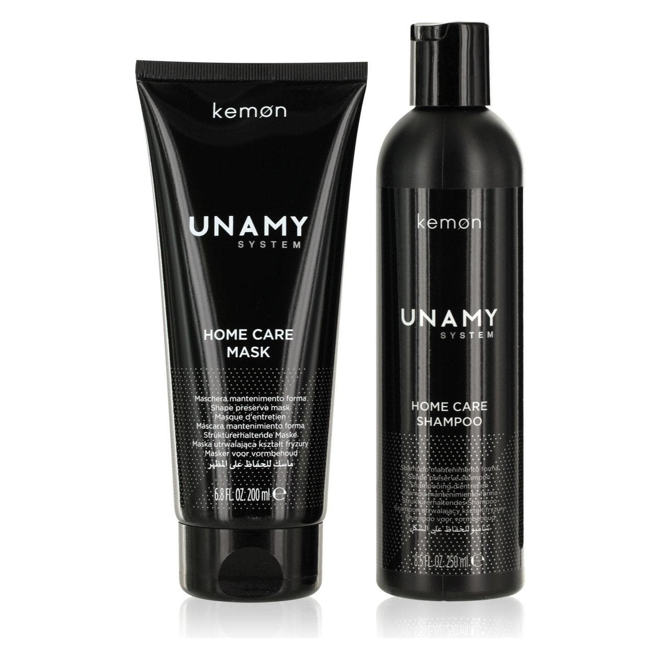 Kemon, Schoonheidsgeschenkset, Unamy System Home Care Set Hair Shampoo 250 Ml Hair Treatment Cream Mask 200 Ml (Haarverzorgingsset)