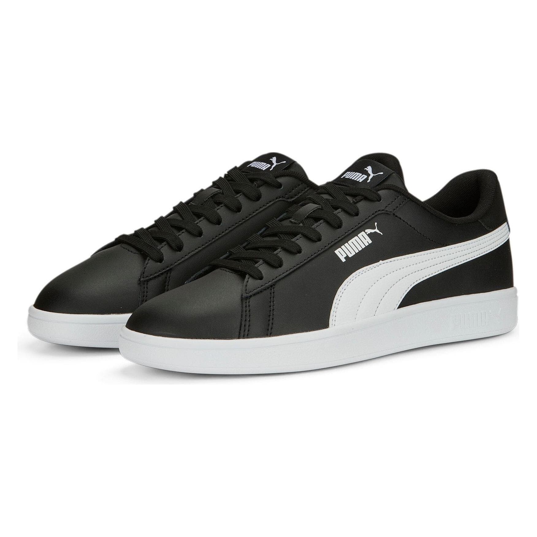 Puma, Unisex, Sneakers, Smash 3.0 L, Wit, Zwart, (48)