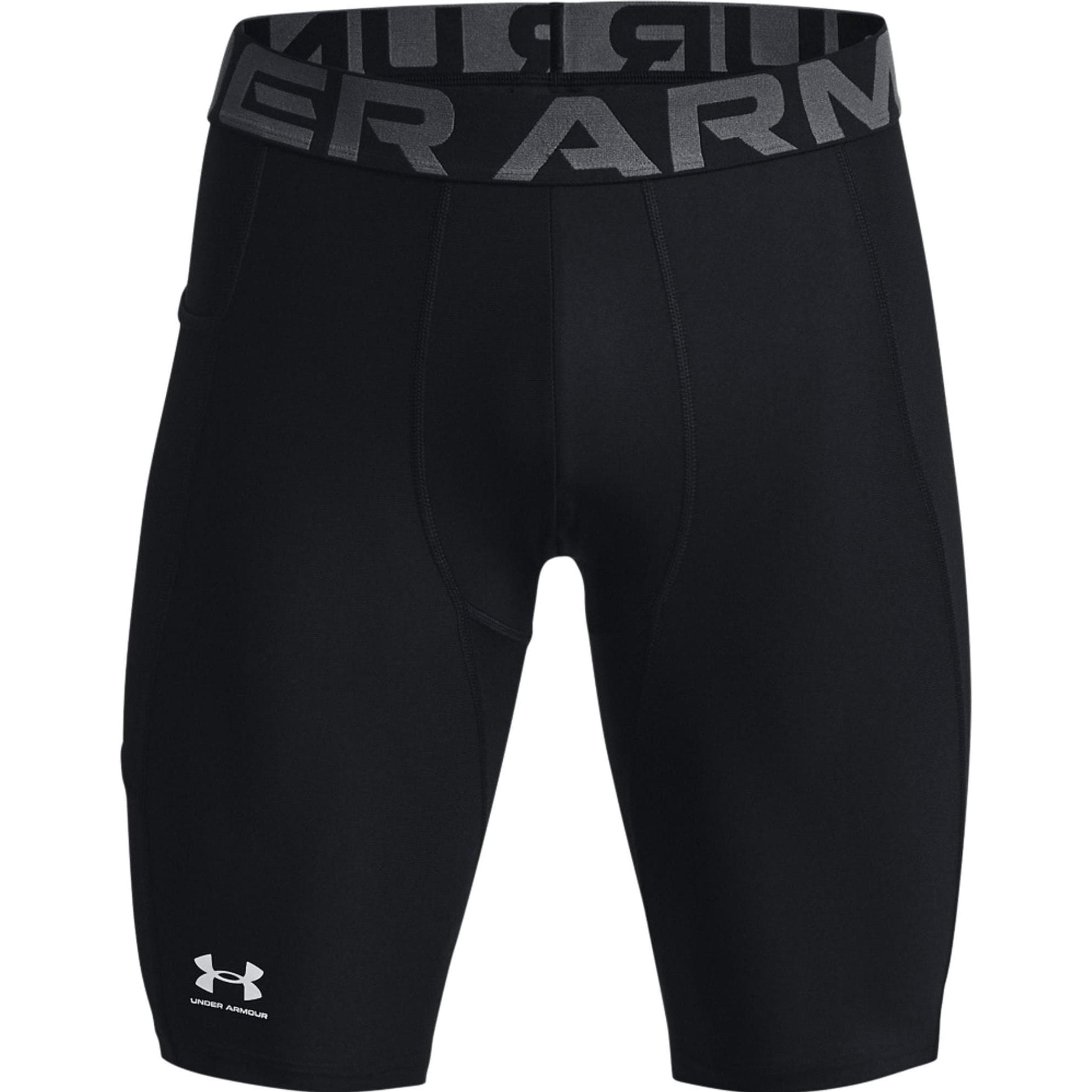 Under Armour, Mannen, Sportbroek, Heren HeatGear Pocket Lange Korte Broek (XL), Zwart