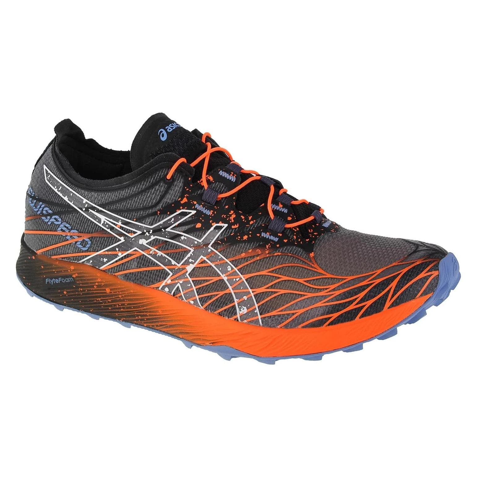 ASICS, Mannen, Hardloopschoenen, Fuji Speed herenhardloopschoen (41.5), Veelkleurig, Wit, Zwart, Oranje