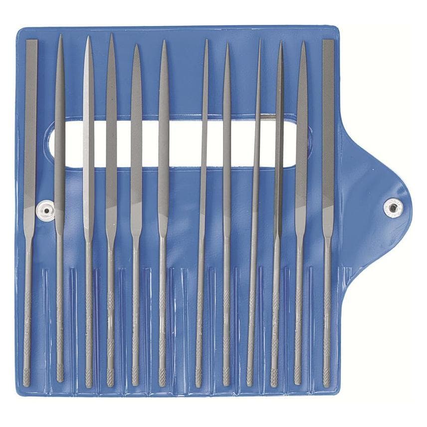 Vallorbe, Raspen + Vijlen, Assortiment naaldvijlen 12-delig (Cut 0, Cut 2, Knip 4)