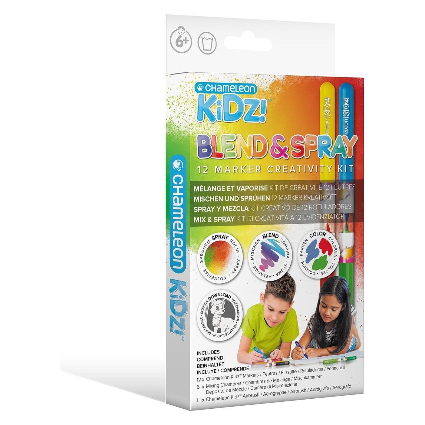 Chameleon, Kleurpotloden, Airbrush Blend & Spray Set 12 Markers (12x)