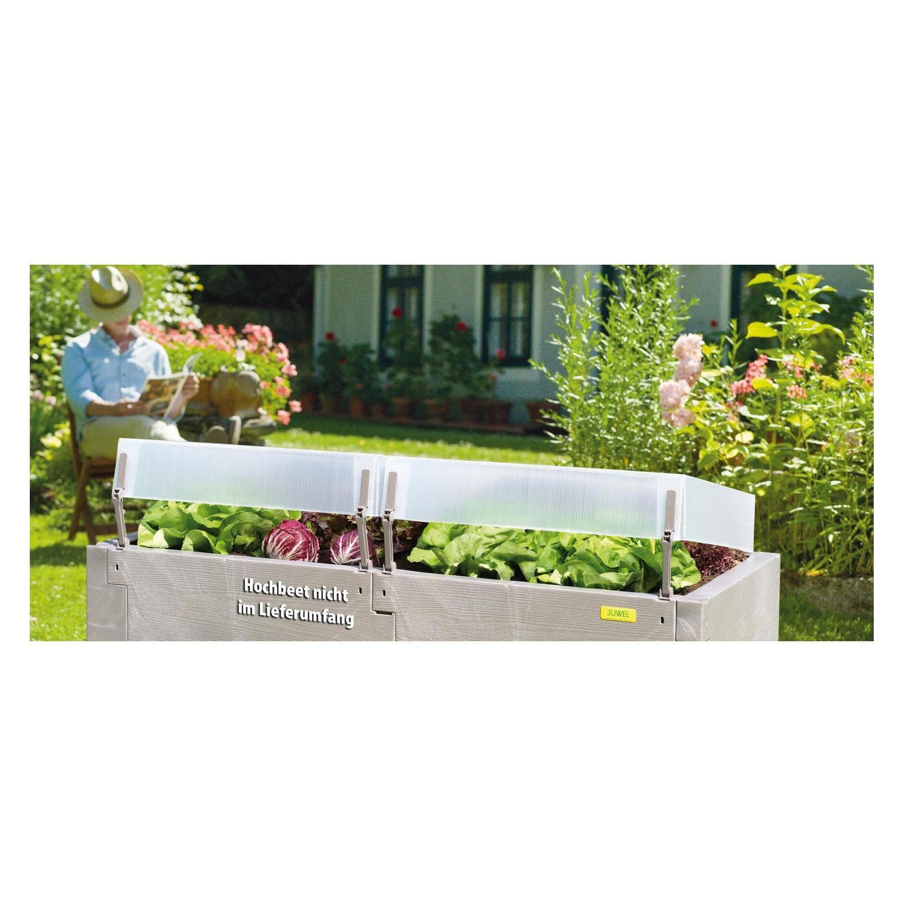 Juwel, Verhoogd bed, Thermohauben für Hochbeet Profiline Basis-Set oder als Ersatzteil für Hochbeete mit Thermohauben