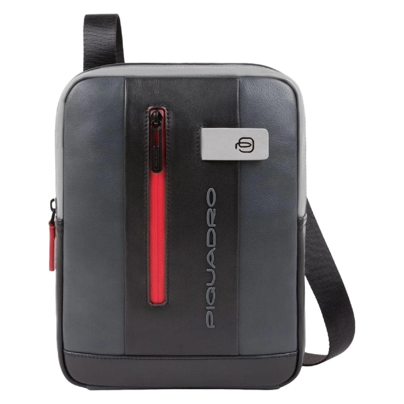 Piquadro, Mannen, Handtas, Umhängetasche Urban Crossbody Bag 1816, Grijs, Zwart